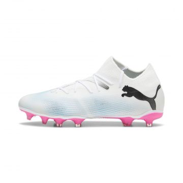 Puma Future 7 Match Firm Ground Cleats - White / Pink